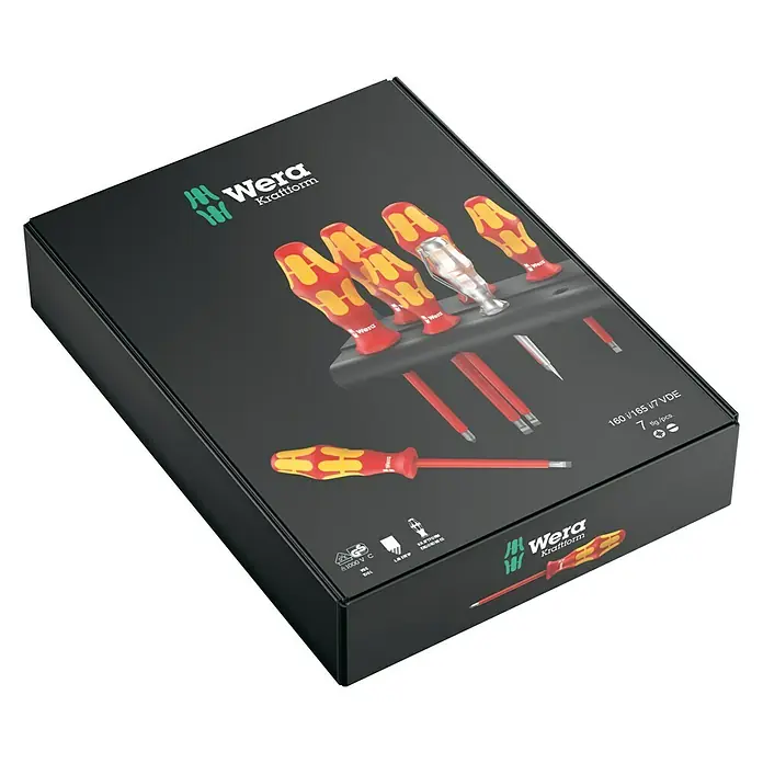 Wera Set schroevendraaiers Kraftform Plus VDE 160i/7 - 7 -delig