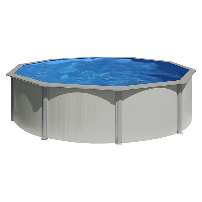 myPool Feeling Bazen sa priborom - Ø x V: 300 x 120 cm, 8 m³, Sive boje - Pogled sprijeda