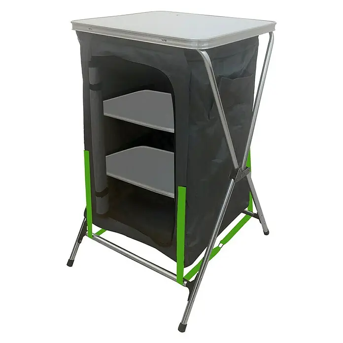 Cape Cod Campingregal - L x B x H: 51,5 x 60 x 98 cm, Polyester, Faltbar - Linke Seitenansicht