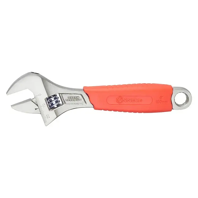 Llave inglesa ajustable con mango ergonómico - Largo: 150 mm