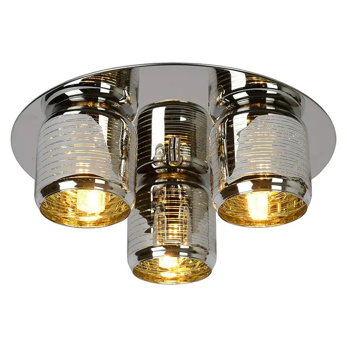 Lucide Eryn Deckenleuchte - 126 W, L x B x H: 38 x 38 x 13,5 cm, G9 - Vorderansicht