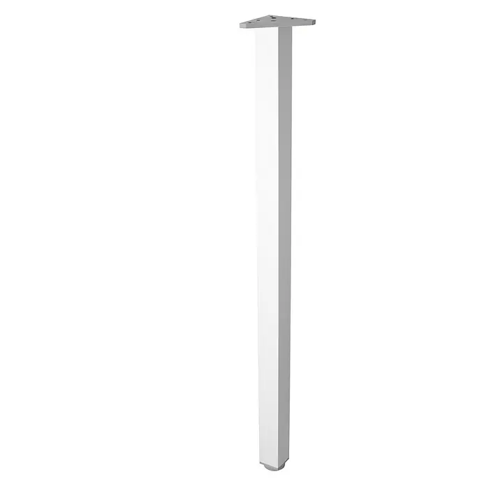 Pata para muebles - L x An x Al: 4 x 8 x 70 cm, Aluminio