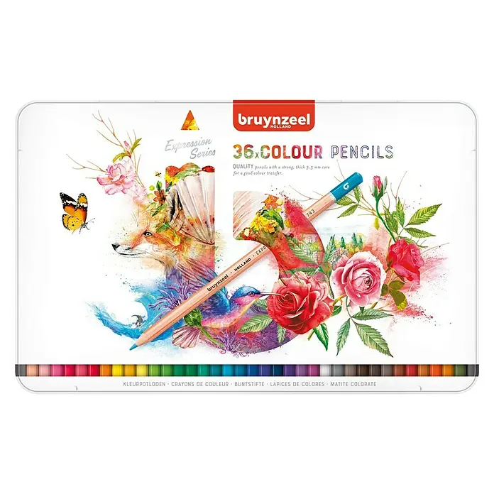 Talens Bruynzeel Set de lápices de dibujo Expression series - 36 ud., Multicolor