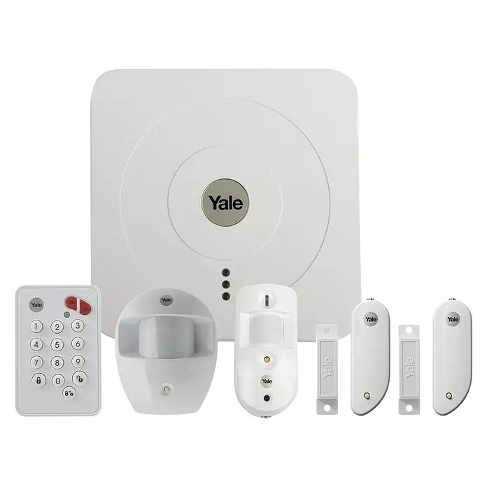 Yale Smart Living Set alarmnog sustava SR-3200i - Prikladno za: 40 senzora, Prijenos podataka: Radijska veza - Pogled sprijeda