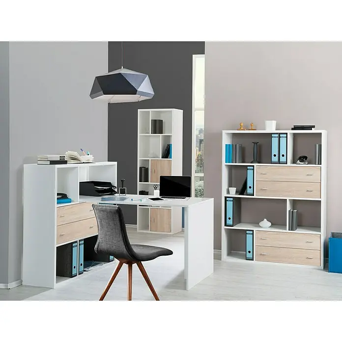 Phönix Toronto Container - L x B x H: 31,9 x 66,1 x 32,1 cm, Braun, Weiß, Anzahl Schubladen: 2 Stk. - Stimmungsaufnahme