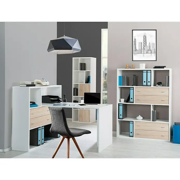 Phönix Toronto Regal - L x B x H: 32,5 x 105 x 139 cm, Weiß - Stimmungsaufnahme