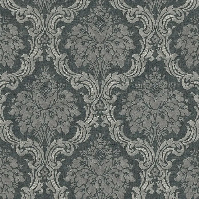 AS Creation Vliestapete Paradise Garden - Schwarz, Ornament, 10,05 x 0,53 m - Detailaufnahme