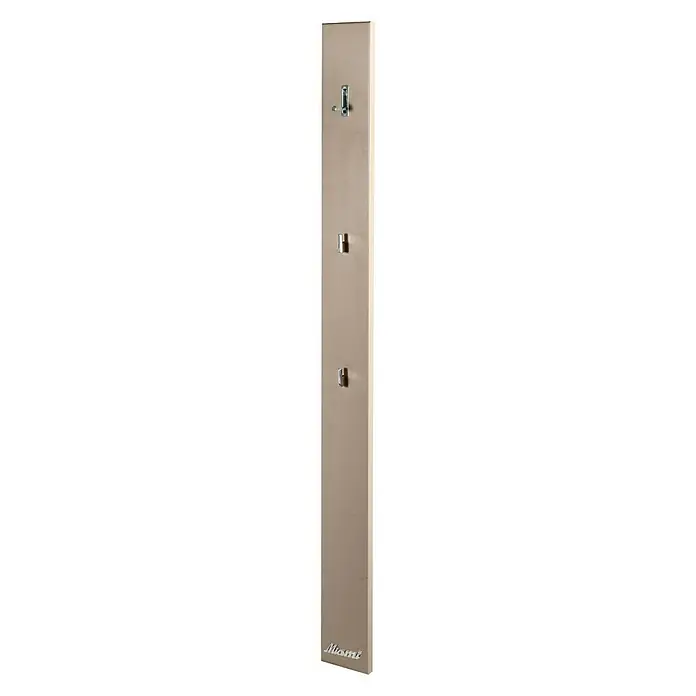Phönix Miami Garderobenpaneel - L x B x H: 2,2 x 14 x 170 cm, Taupe - Vorderansicht