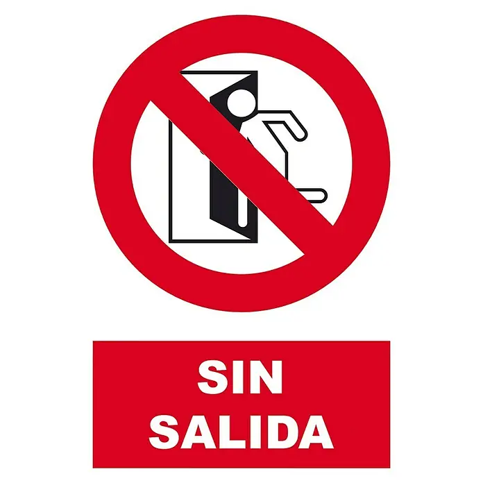 Cartel - Rojo/Blanco, Sin salida