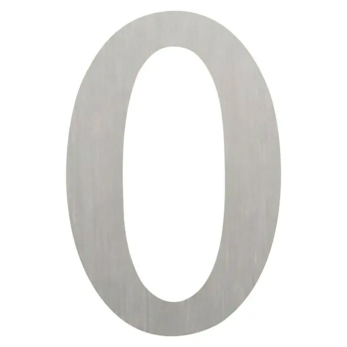 Etiqueta adhesiva troquelada 10 cm - 0, Plástico, Plateado, Autoadhesivo