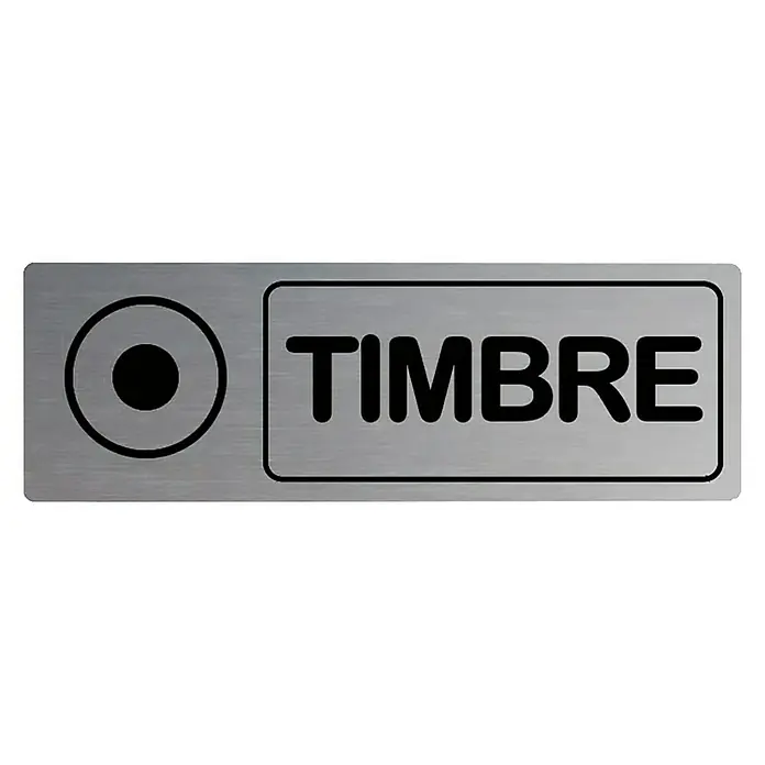 Rótulo - Plateado/Negro, Timbre