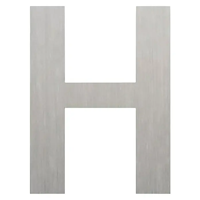 Etiqueta adhesiva troquelada 10 cm - H, Plástico, Plateado, Autoadhesivo