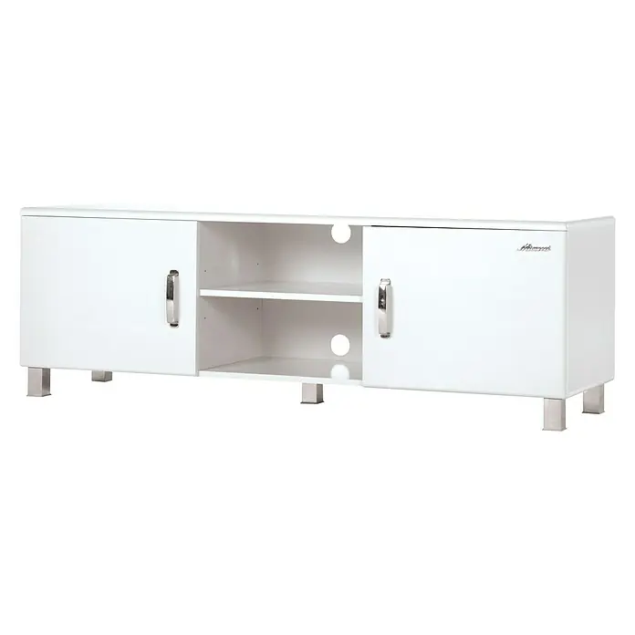 Phönix Miami Lowboard - L x B x H: 43 x 160 x 52 cm, Weiß - Linke Seitenansicht