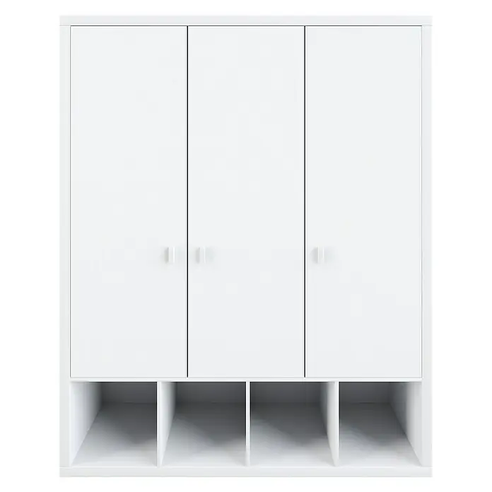 Phönix Caro Drehtürschrank - L x B x H: 55 x 150 x 185,4 cm, Weiß - Vorderansicht