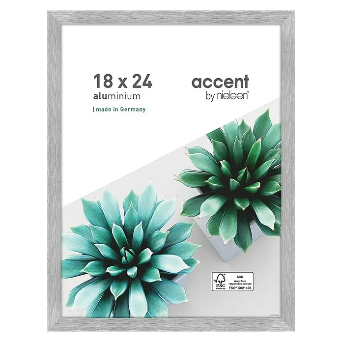 Accent Bilderrahmen Star - Silber, 18 x 24 cm - Vorderansicht