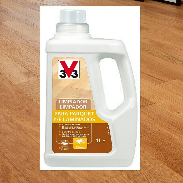 V33 Limpiador Parquet y Laminados - 1 l, Botella