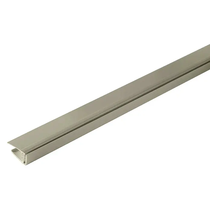 Grosfillex Perfil de pared para extremos - Gris, 2,6 m x 2 cm x 1,1 cm