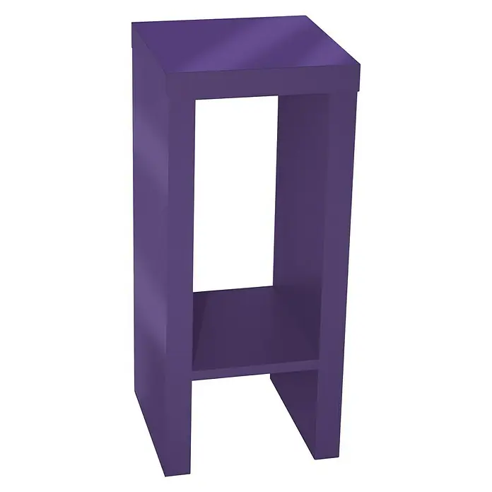 Phönix Solina Beistelltisch - L x B x H: 26 x 26 x 60 cm, Lila - Vorderansicht