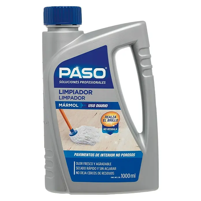 Paso Limpiador Mármol suelos interior - 1 l, Botella