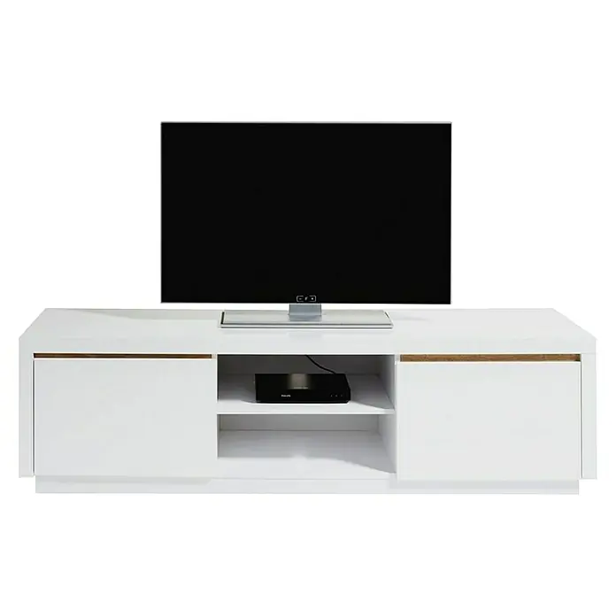 Phönix Solina Sideboard - L x B x H: 45 x 160 x 44 cm, Weiß, Anzahl Schubladen: 2 Stk. - Vorderansicht