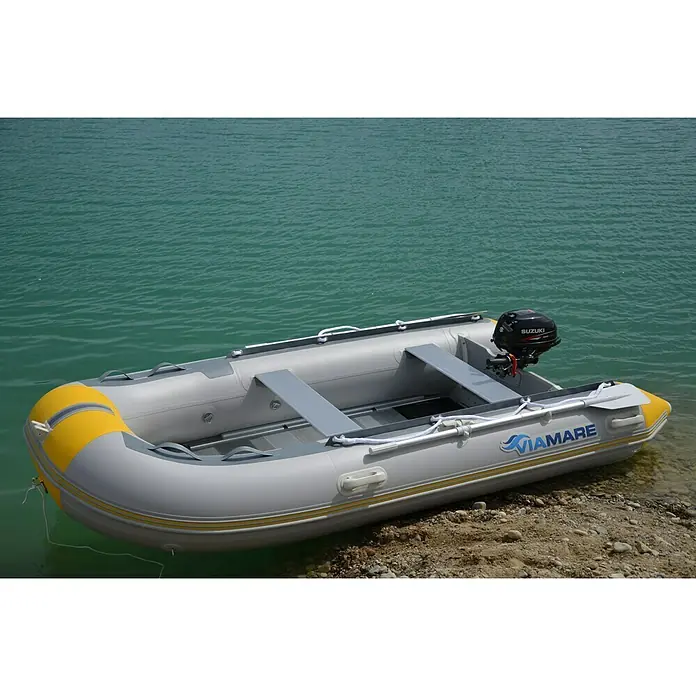 Viamare Schlauchboot 330 S Alu - L x B x H: 330 x 162 x 44 cm, Geeignet für: 4+1 Personen, Nutzlast: 650 kg, Grau