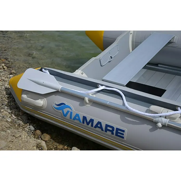 Viamare Schlauchboot 330 S Alu - L x B x H: 330 x 162 x 44 cm, Geeignet für: 4+1 Personen, Nutzlast: 650 kg, Grau