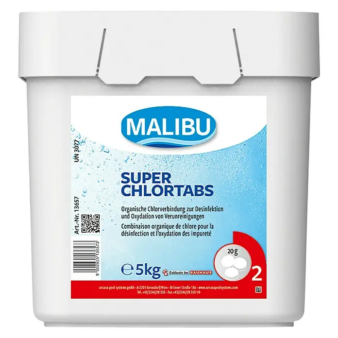 Malibu Super-Chlortabs 20 g - 5 kg