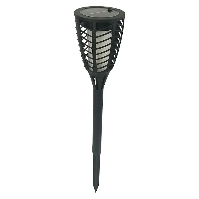 BAUHAUS LED solarna baklja Fackel Flame - LED, Crne boje, Visina: 76 cm