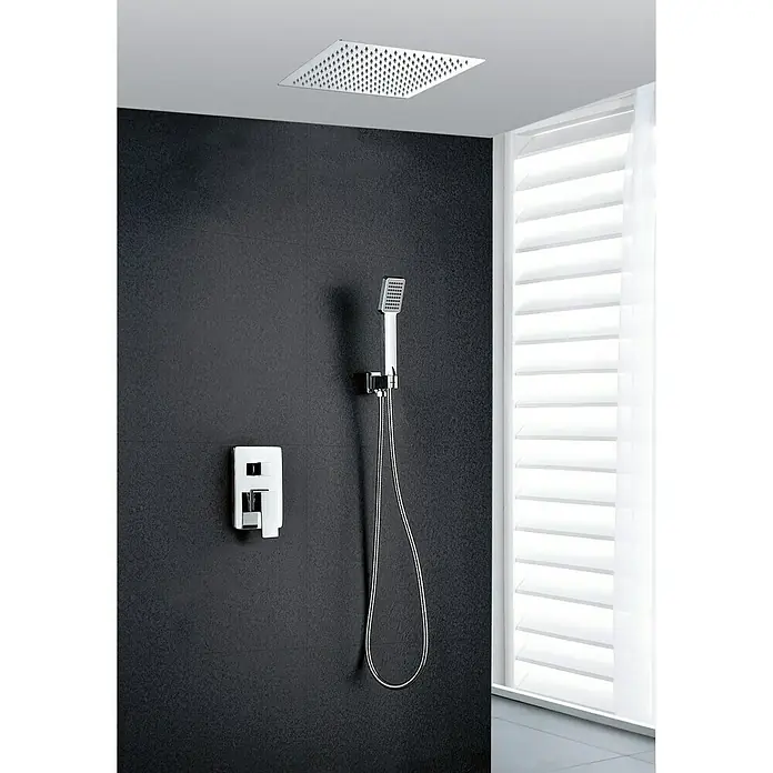 Imex Conjunto de ducha empotrado Gales - Cromo, Brillante