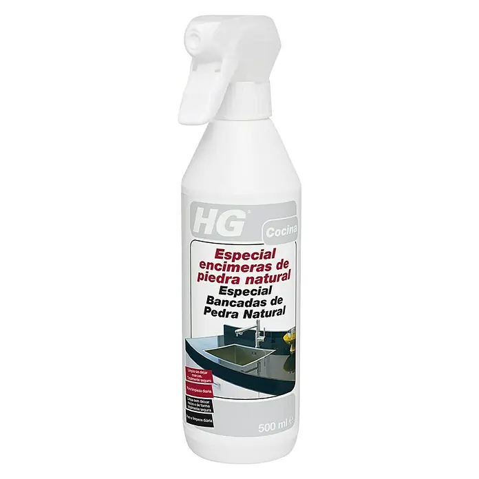 HG Limpiador para piedra natural encimeras - 500 ml, Bote de rociado