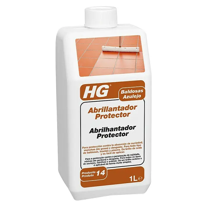 HG Abrillantador protector baldosas y azulejos - 1 l, Botella