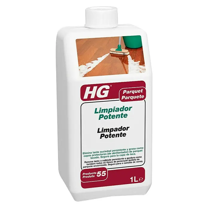 HG Limpiador potente parquet - 1 l, Botella