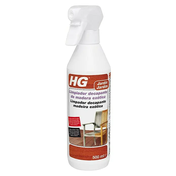 HG Limpiador decapante de madera - 500 ml, Botella con cabezal rociable