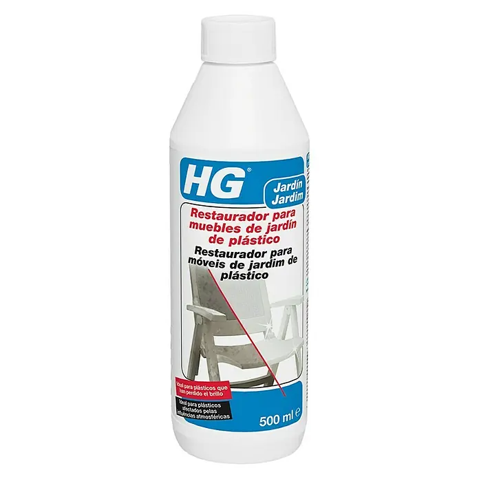 HG Limpiador y restaurador Muebles Jardín de plástico - 500 ml, Botella