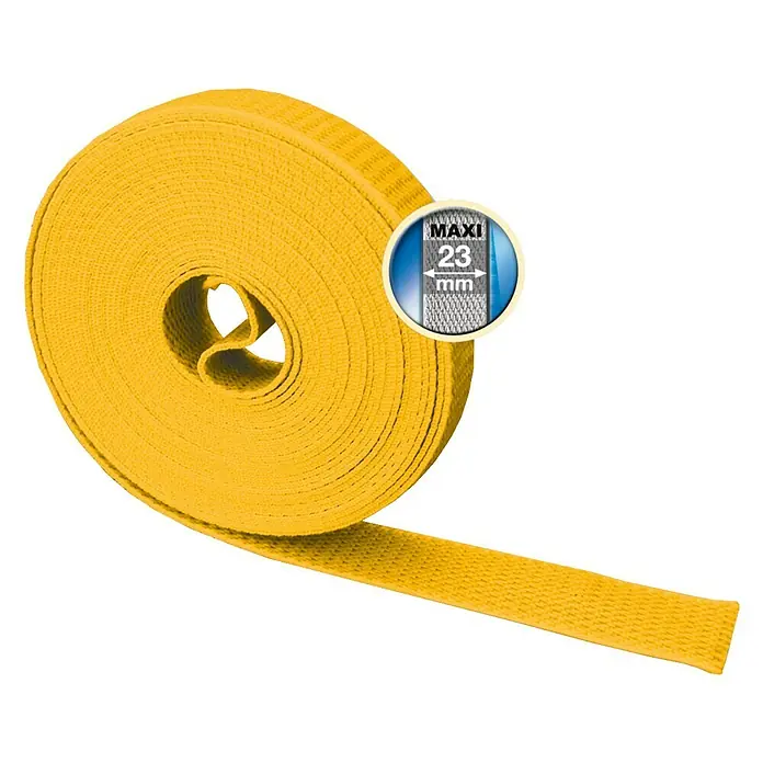 Schellenberg Rollladengurt - Gelb, Länge: 6 m, Gurtbreite: 23 mm - Vorderansicht