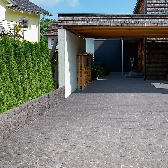 EHL Pflasterstein Times Antik - Anthrazit, 40 x 20 x 6 cm, Rechteckig - Rechte Seitenansicht
