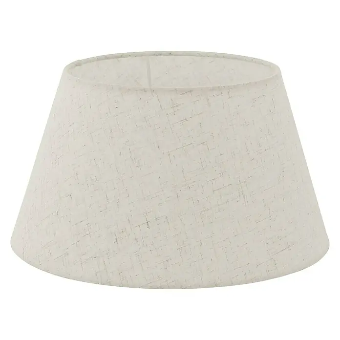 Eglo Lampenschirm 1+1 Vintage - Ø x H: 30 x 16,5 cm, Creme, Textil - Vorderansicht