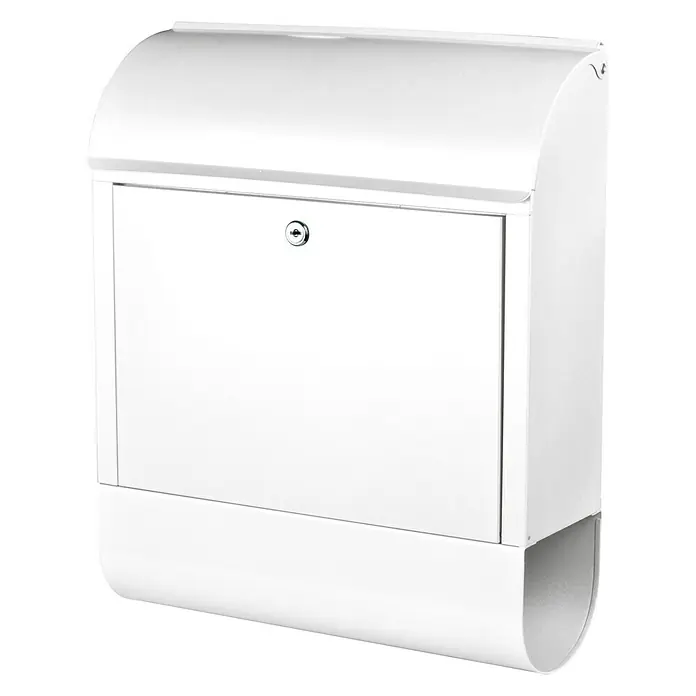 Burg-Wächter Briefkasten-Set Scandic - L x B x H: 125 x 380 x 460 mm, Stahl, Weiß