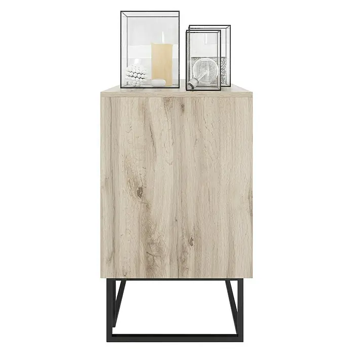 Phönix Carv Kommode - L x B x H: 45 x 110 x 75 cm, Wild Oak, Anzahl Schubladen: 3 Stk. - Rechte Seitenansicht