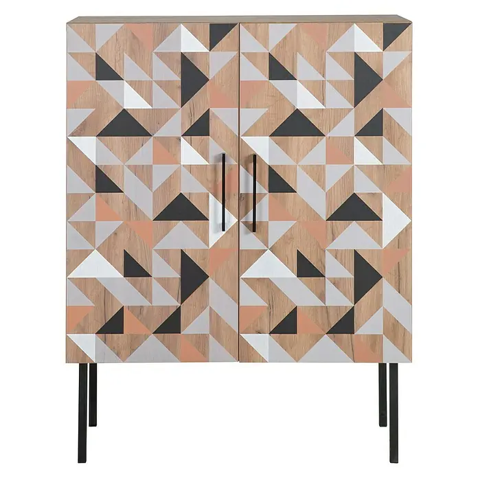 Phönix Spectral Highboard - L x B x H: 45 x 100 x 130 cm, Holzfarben - Vorderansicht