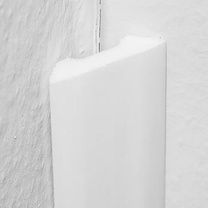 Zierprofil Kabelkanal L 45 - 200 x 4,5 x 4,5 cm, Polystyrol XPS - Vorderansicht