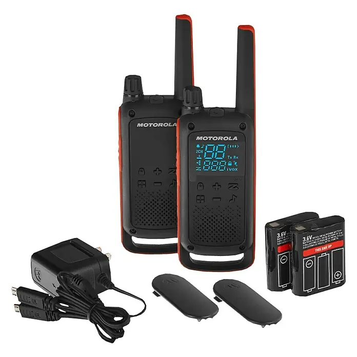 Motorola Solutions Walkie talkie Talkabout T82 - Prekrivanje: 10 km, Žuta-crna - Detaljan prikaz