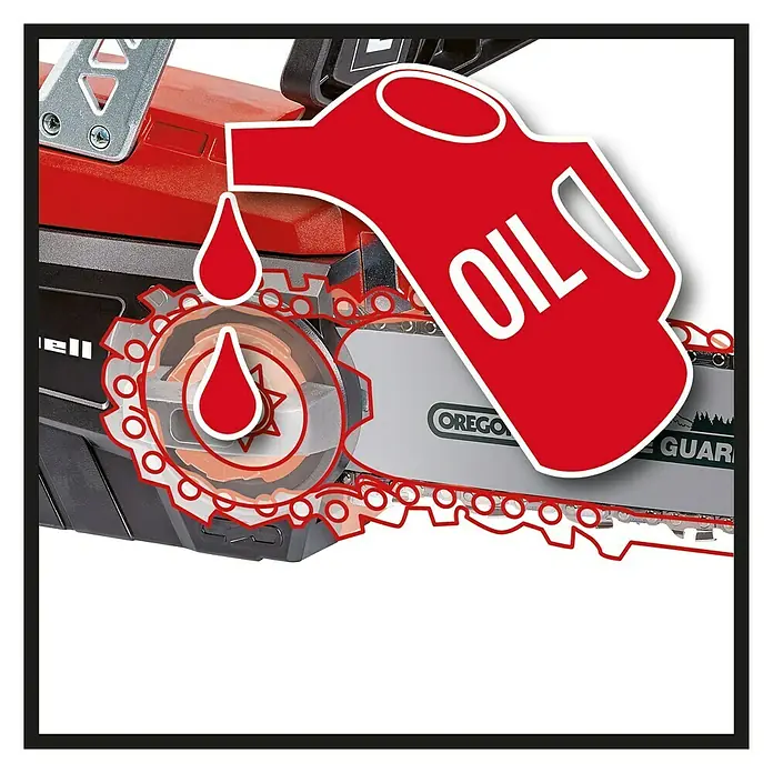 Einhell Power X-Change Akumulatorska lančana pila GE-LC 18 Li Kit - 18 V, Litij-ionska, 3 Ah, 1 baterija, Dužina mača: 25 cm - Detaljan prikaz