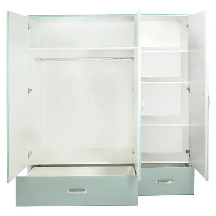Phönix Miami Drehtürschrank - L x B x H: 52 x 146 x 200 cm, Mintgrün - Vorderansicht