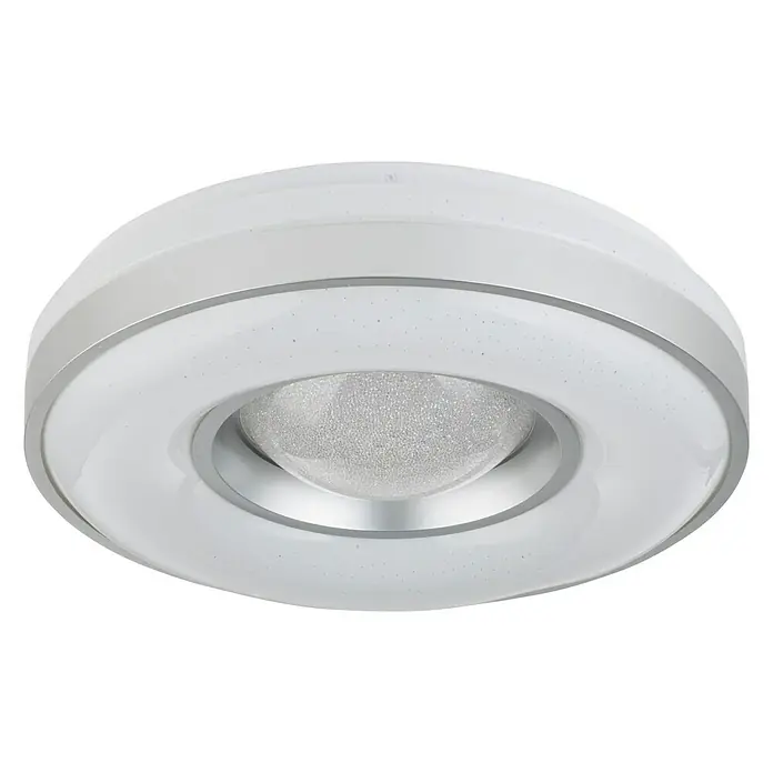 Lavida Okrugla stropna LED svjetiljka - 24 W, Ø x V: 410 mm x 10 cm, Bijele boje, Topla bijela