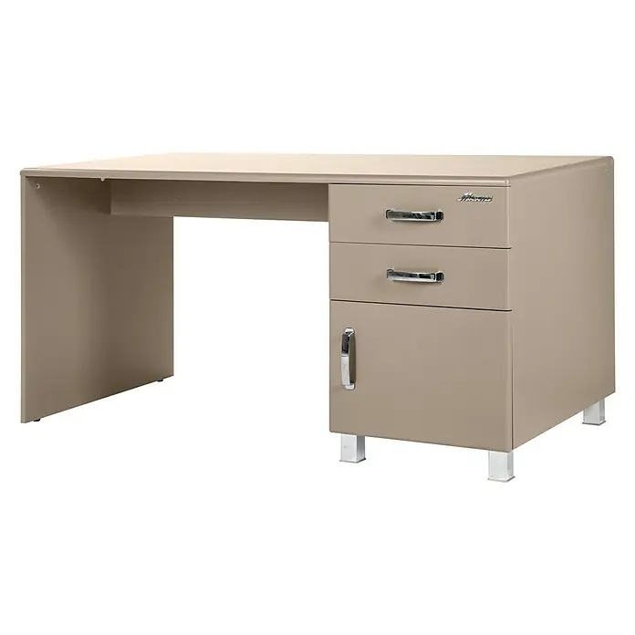 Phönix Miami Schreibtisch - L x B x H: 150 x 70 x 74 cm, Taupe - Vorderansicht