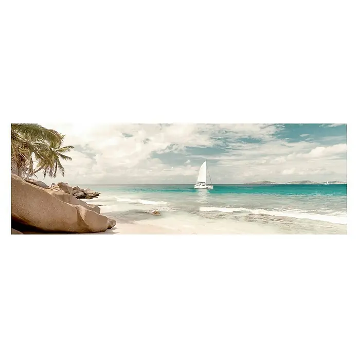 Póster enmarcada Ille tropicale - Isla tropical, An x Al: 97 x 30 cm