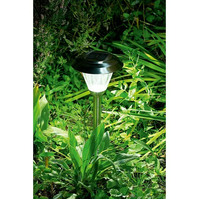 Solarna svjetiljka - 2 Kom., LED, Crne boje, Srebrne boje, 32 cm