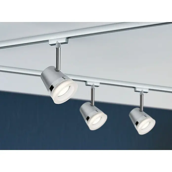 Paulmann URail Regleta Cone - GU10, Cromo, Cromado mate - Foto ambiente