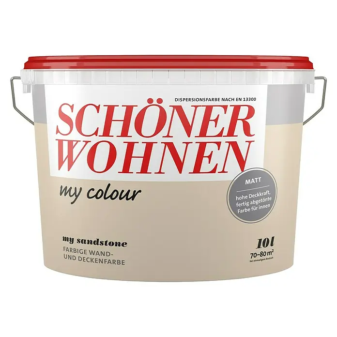 SCHÖNER WOHNEN-Farbe my colour Wandfarbe - My Sandstone, Matt, 10 l - Vorderansicht